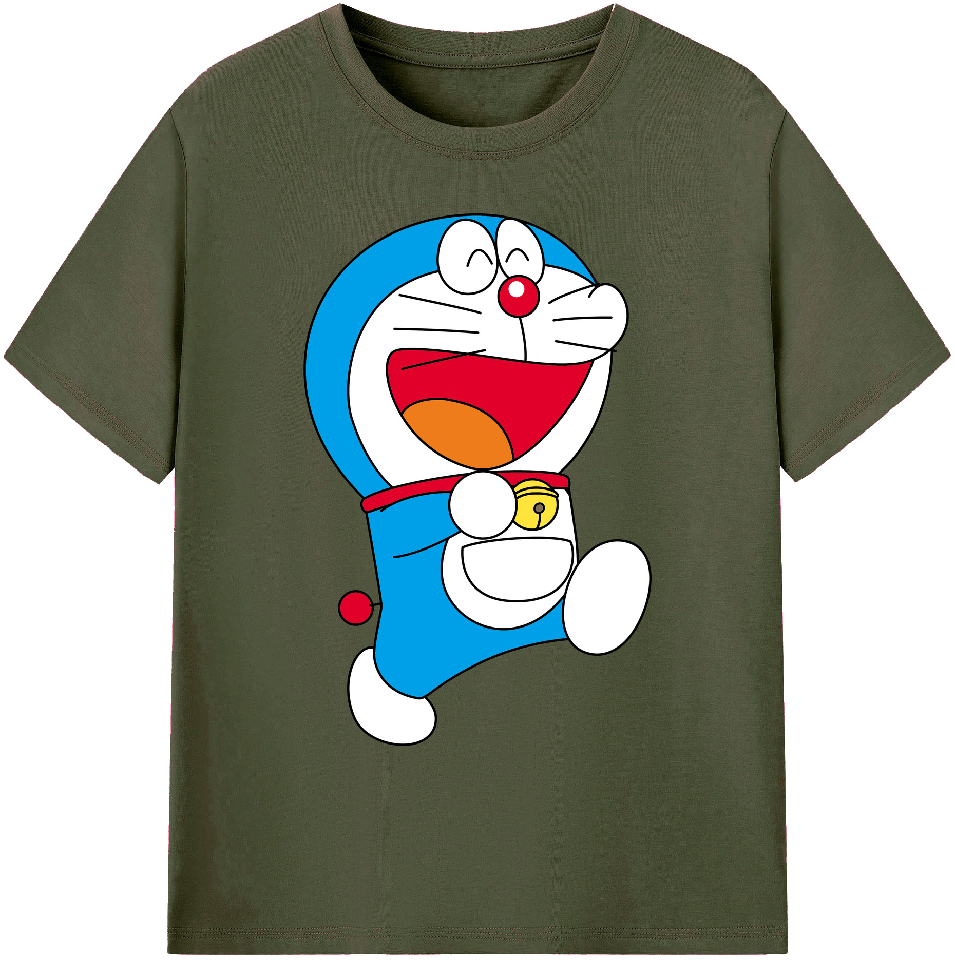 （画像用） ドラえもん Doraemon 綿100％ メンズ半袖Tシャツ｜肌触りやわらか＆通気性